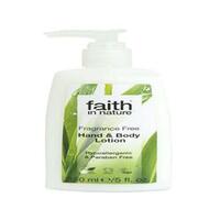 Image of Faith In Nature Fragrance Free Handy & Body Lotion 150ml