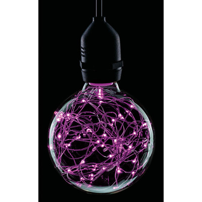 1.7W LED G95 Polystar ES Lamp - Magenta