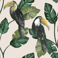 Image of Toucan Trail Wallpaper Neutral Holden 13021