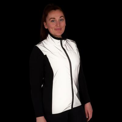 BTR Womens Reflective Cycling & Running High Vis Gilet, Vest (Classic)