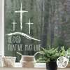 ’He Died’ Easter Window Decal - Chalk effect - Large / Read from inside