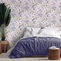 Image of Amazonia Passiflora Pink Wallpaper Holden 91322