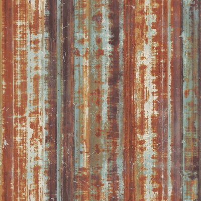 Grunge Collection Wallpaper Corrugated Metal Gold Rust Galerie G45358

