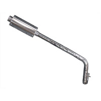 Image of Pit Bike Front Section Exhaust Pipe CRF50 28mm
