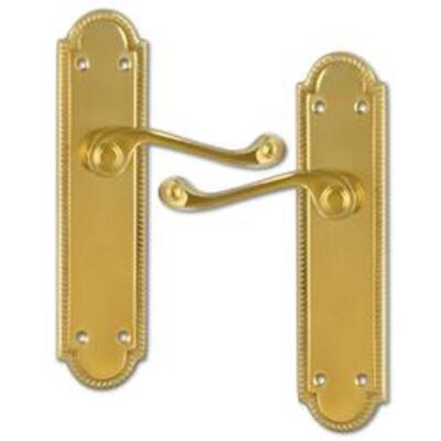 ASEC Georgian Shaped Plate Mounted Lever Furniture - AS3772