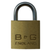 Image of B&G Warded Brass Open Shackle Padlock - Steel Shackle