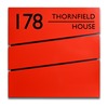 Image of Steel Letterbox - The Statement - Signal Red - Personalised