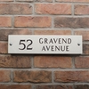 Image of Limestone Address Sign - 40.5 x 10cm
