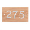 Image of 3 Digit Solid Wood House Number