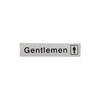 Image of Gentlemen Metal Effect PVC Sign