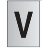 Image of Metal Effect PVC Letter V