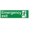 Image of Emergency Exit - Running Man Right sign
