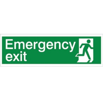 Emergency Exit - Running Man Right sign