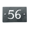 Image of Slate house number 56 v-carved with white infill numbers