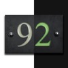 Image of Glow in the Dark Smooth Slate House Number