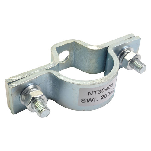Lighting Bar Fixing Clamp For Suspending 48-50mm Tube - Zinc Finish