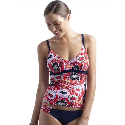 Panache Loren Tankini Top Red
