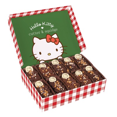 Hello Kitty Chocolate Caramel Cakes - Tray Of 10