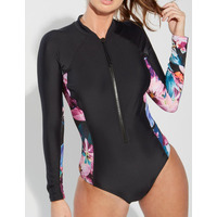Image of Pour Moi Energy Long Sleeved Zip Swimsuit