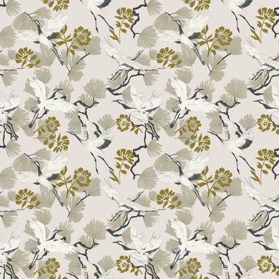 Furn Demoiselle Birds Wallpaper Natural DEMOISE/WP1/NAT