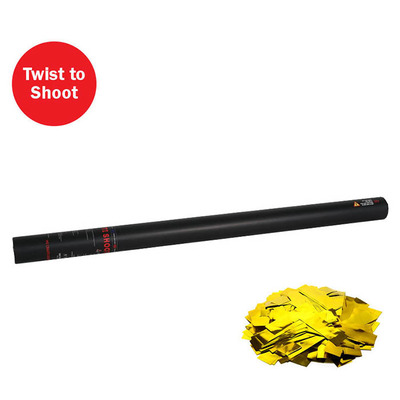 Handheld Confetti Cannon 80cm - Gold