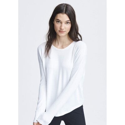 The Knit Long Sleeve T-Shirt - White