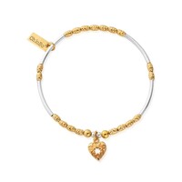 Image of Star Heart Bracelet - Gold & Silver