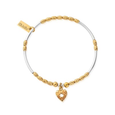 Star Heart Bracelet - Gold & Silver