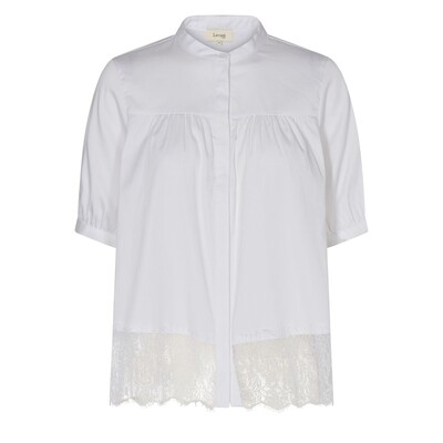 Isla Solid 34 Lace Blouse - L100 White