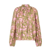 Image of Corinne Blouse - Flower Foliage Pink