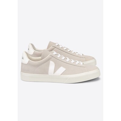 Campo Nubuck Leather Trainers - Natural/White