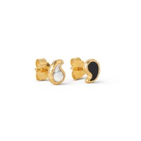 Image of Simple Yin Yan Earrings - Gold
