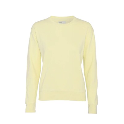 COLORFUL STANDARD Classic Crew Organic Cotton Sweatshirt Soft Yellow