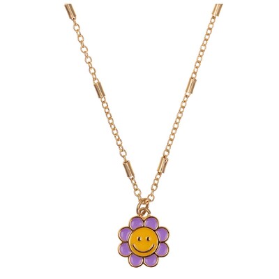 Flower Power Necklace - Purple