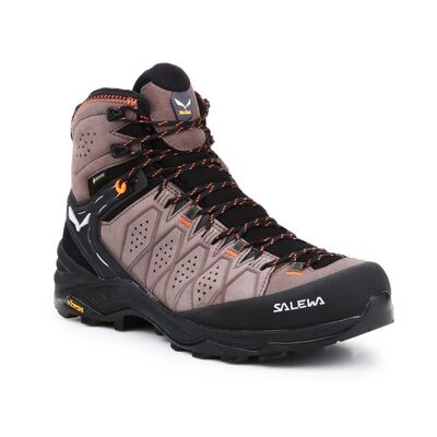 Salewa Mens MS Alp Trainer 2 Mid GTX Hiking Shoes - Beige