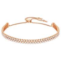 Image of Swarovski Subtle bracelet, White, Rose gold-tone plated, 5224182
