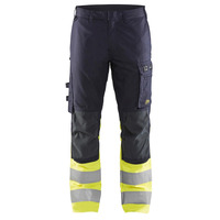 Image of Blaklader 1787 High Vis Yellow Multinorm Stretch Trousers
