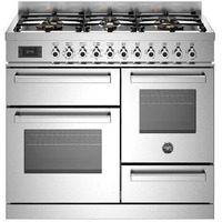 Image of Bertazzoni PRO106L3EXT Professional 100cm Dual Fuel Range Cooker Stainless Steel