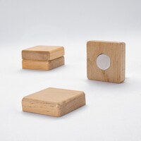 Image of Square Wooden Magnets