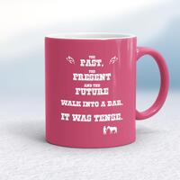 The Past, The Present & The Future Mug – Pink/White, 10oz