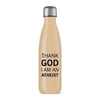 Thank God I’m An Atheist Water Bottle – Gold Glitter, One