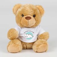 Cats Don’t Give A Fuck Swear Bear – Brown, Medium