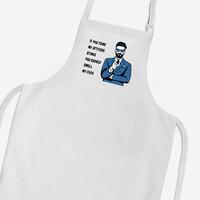 Attitude Stinks Smell My Cock Apron – White, One
