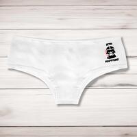 Sith Happens Ladies Shortie – White, Medium