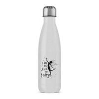 I Am The Fuck Up Fairy Water Bottle – Silver Glitter, One