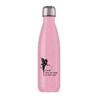 The Fuck Up Fairy Water Bottle – Pink Glitter, One