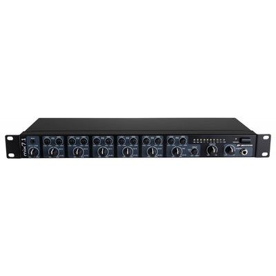 7 Channel Installation Mixer with Microphone and Line level Features