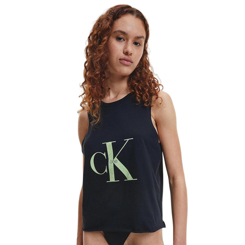 Calvin Klein CK One Cotton Pyjama Top - Black