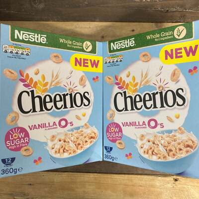 2x Cheerios Vanilla Flavoured Os (2x360g)