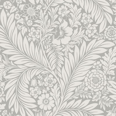 Florence Leaf Wallpaper Grey Belgravia 723
